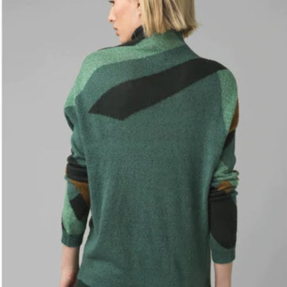 Prana Santa Anna Sweater Peacock Size L 